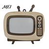 Car Rearview Mirror Ornament Wooden TV Photo Frame, 2 in 1 Desktop Display & Desk Ornament, Vintage Memorial Picture Holder, Unique Birthday