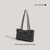 Bag Women's New Belt Buckle Underarm Bag Fashion Bag Casual Versatile Locomotive Bag Niche Shoulder Bag