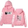 Attack on Titan Levi Ackerman Hoodie, Survey Corps Cherry Blossom Anime Print Pullover Sweatshirt Unisex Streetwear