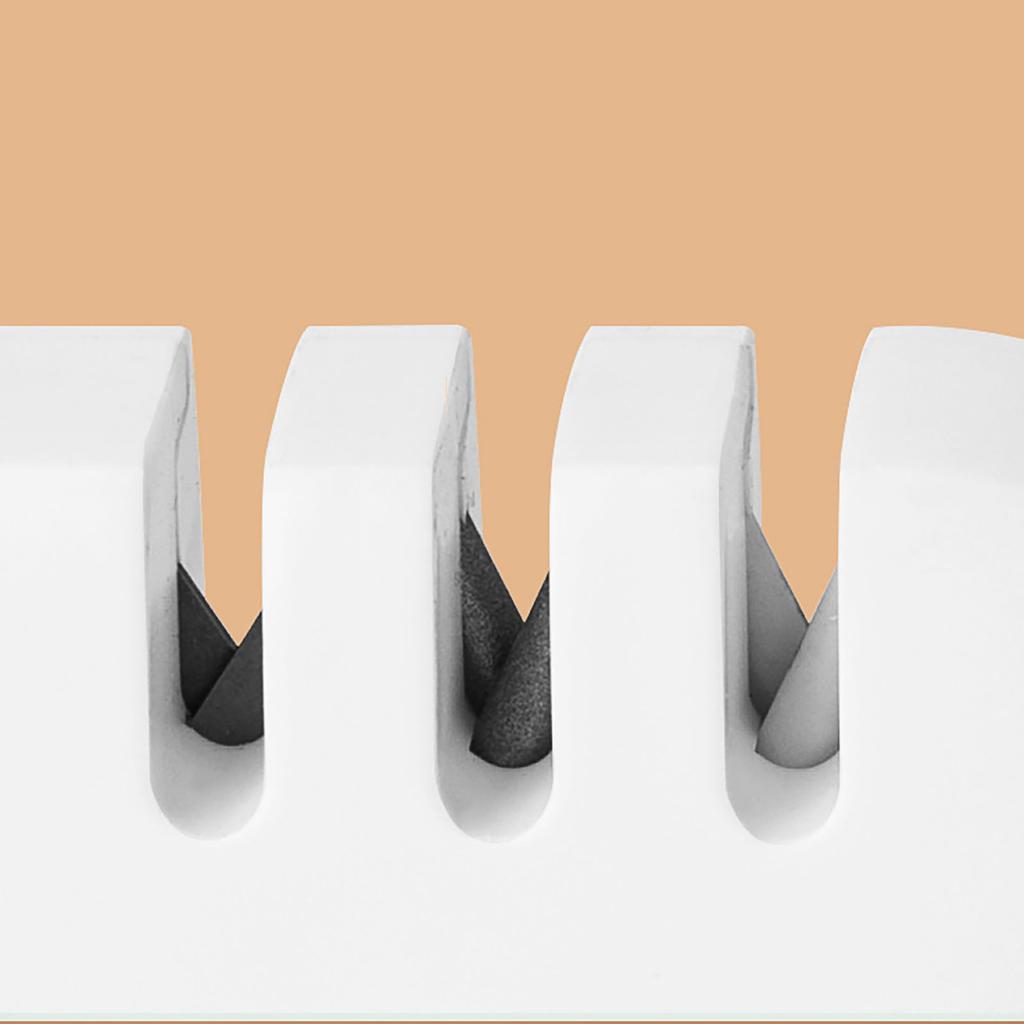 Точилка для кухонных ножей 4 в 1 Предотвращающая скольжение Экономящая труд Ручной инструмент для заточки ножей и ножниц с