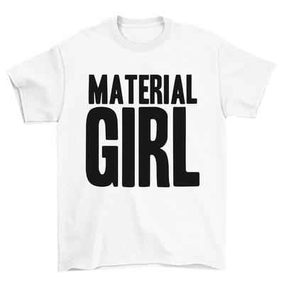 Футболка в стиле Material Girl 80-х Женская Ретро Карнавальный Костюм Вечеринка 1980-х Женская Мадонна