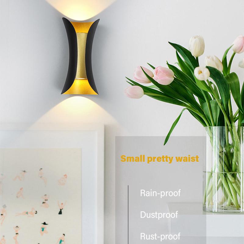 IP65 Водонепроницаемый Наружный Светодиодный Настенный Светильник Вниз Светодиодный Настенный Светильник Накладной Кубик Сад Крыльцо