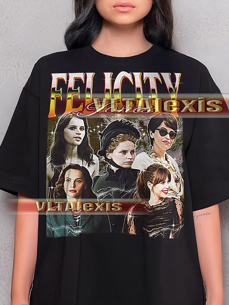 Felicity Jones Bootleg Shirt, Vintage Actress Star Celebrity Performer Tee, 90s Retro Throwback T-shirt, Felicity Jones Sweater