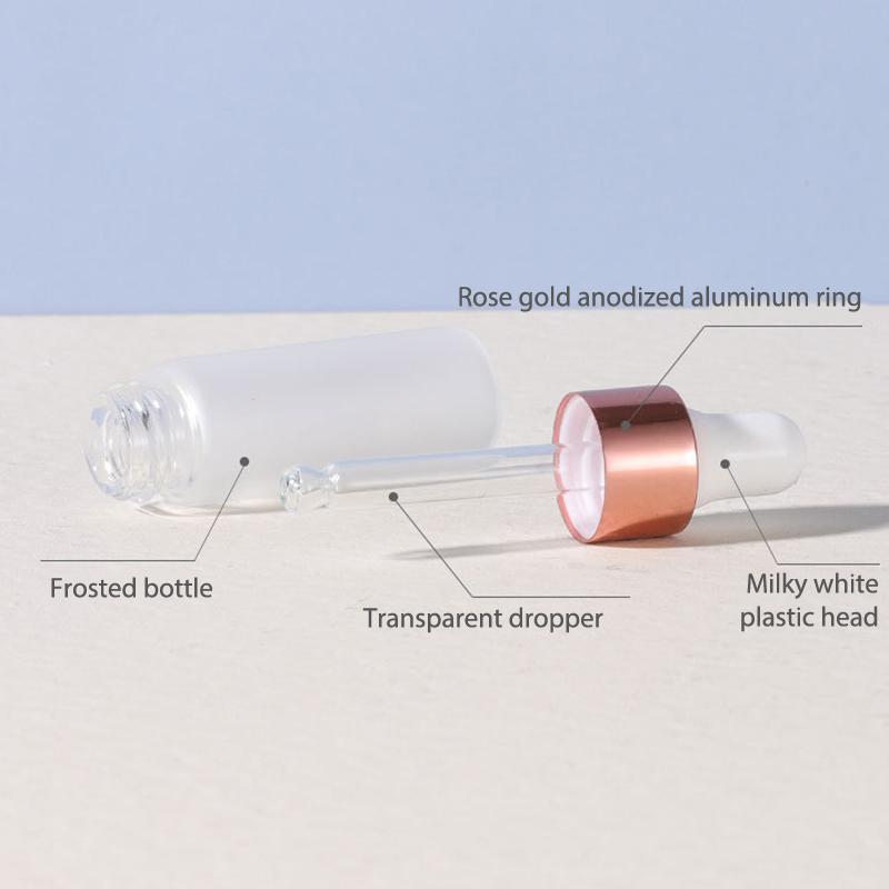 5шт 1/2/3/5 мл бутылки-капельницы из матового стекла пустые банки для бутылок с эфирным маслом