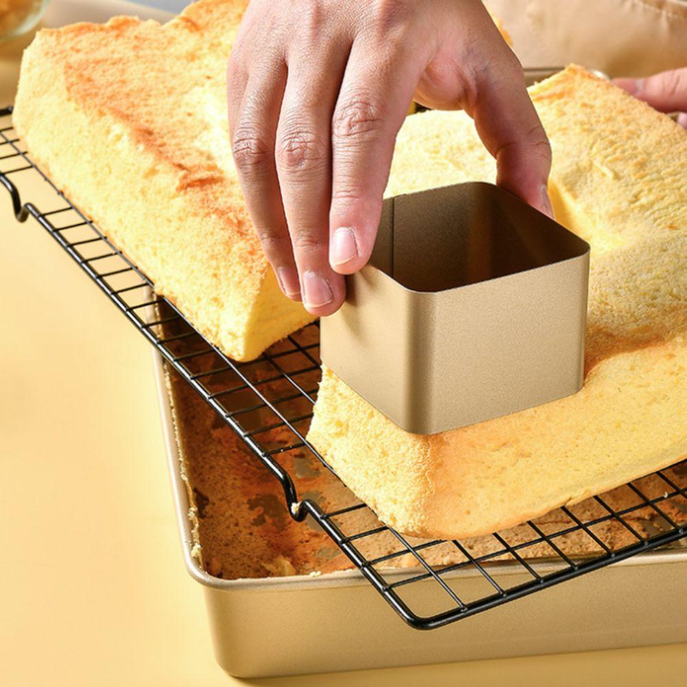 10pcs Carbon Steel Bread Mold Easy To Demold Cake Mold Creative Baking Tray Kitchen