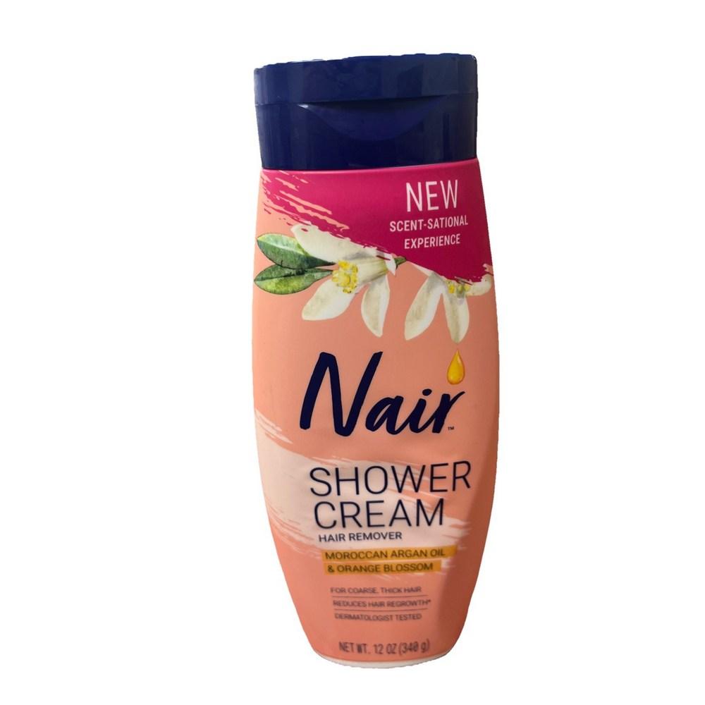 Крем для удаления волос Nair для использования в душе (Содержит марокканское аргановое масло.) 355 мл Nair Средство для удаления волос в душе (Содержит марокканский аргановое масло)