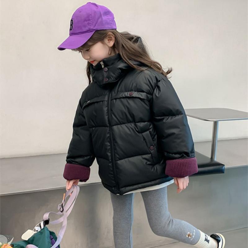 Пальто для девочек, куртка, ветровка, верхняя одежда, очаровательная, зимняя, осенняя, теплая, хлопковая, школьная, спортивная, подростковая, детская одежда