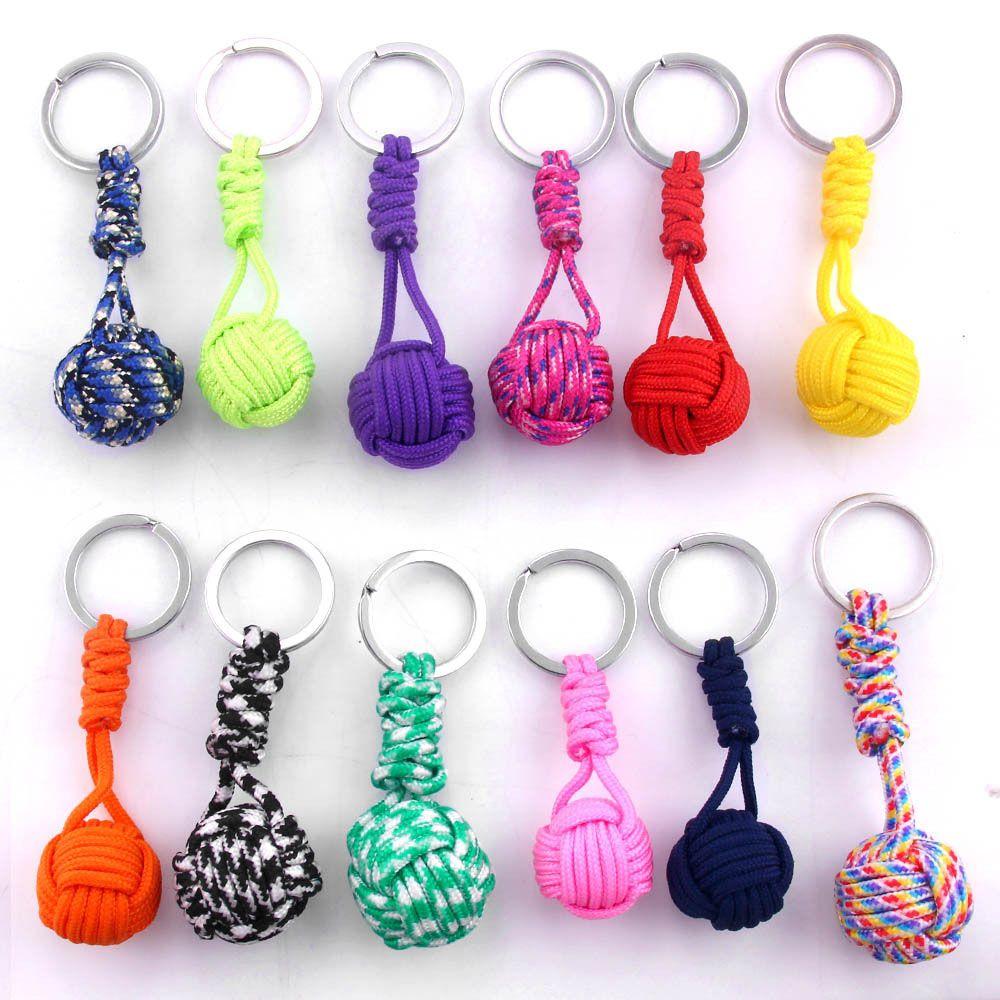 Men Parachute Rope Lanyard Jewelry Outdoor Survival Key Ring Fashion Accessories Keyfob Key Chain