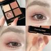 Phantom Bear Four-Color Eye Shadow Daily Brown Series Light Face Low Saturation Earth Color Nude Makeup Eye Shadow Plate All-Match Commute