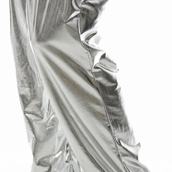 Мужские блестящие брюки с завязками на талии, джоггеры, брюки металлик для ночного клуба, вечеринки, танцевальной сцены, хип-хопа