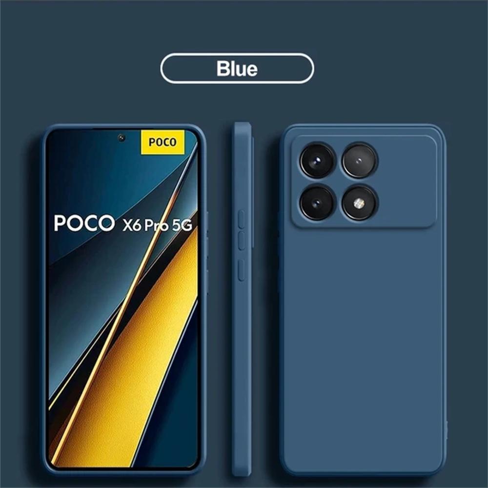 Чехлы для телефонов для Xiaomi Poco X6 Pro PocoX6 Pro 5G Ударопрочный матовый чехол для Xiaomi Poco X6 Pro X6 5G Защита камеры Мягкий чехол