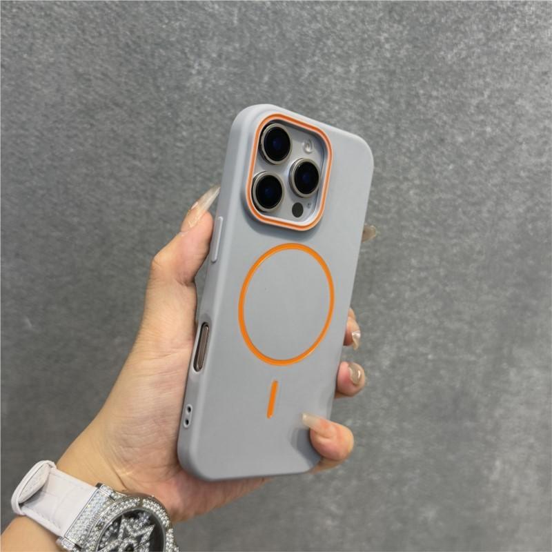 Matte Soft Silicone For Magsafe Magnetic Case for iPhone 16 16E 15 14 13 12 Pro Max 11 Hit Color Shockproof Bumper Cover