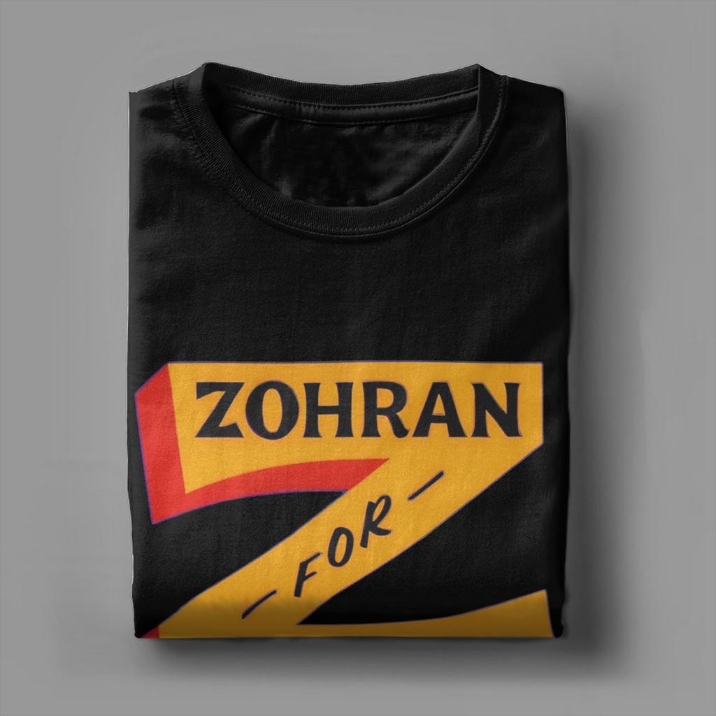 Летняя футболка Zohran Mamdani для унисекс 100% хлопок с коротким рукавом