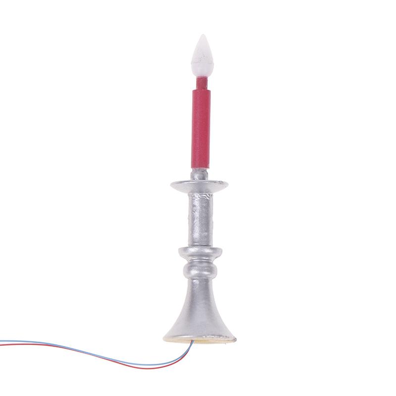 Миниатюрный кукольный домик, свеча, настольная лампа, мини светодиодное освещение, украшение для дома, кукольная мебель, игрушка, может быть ярким