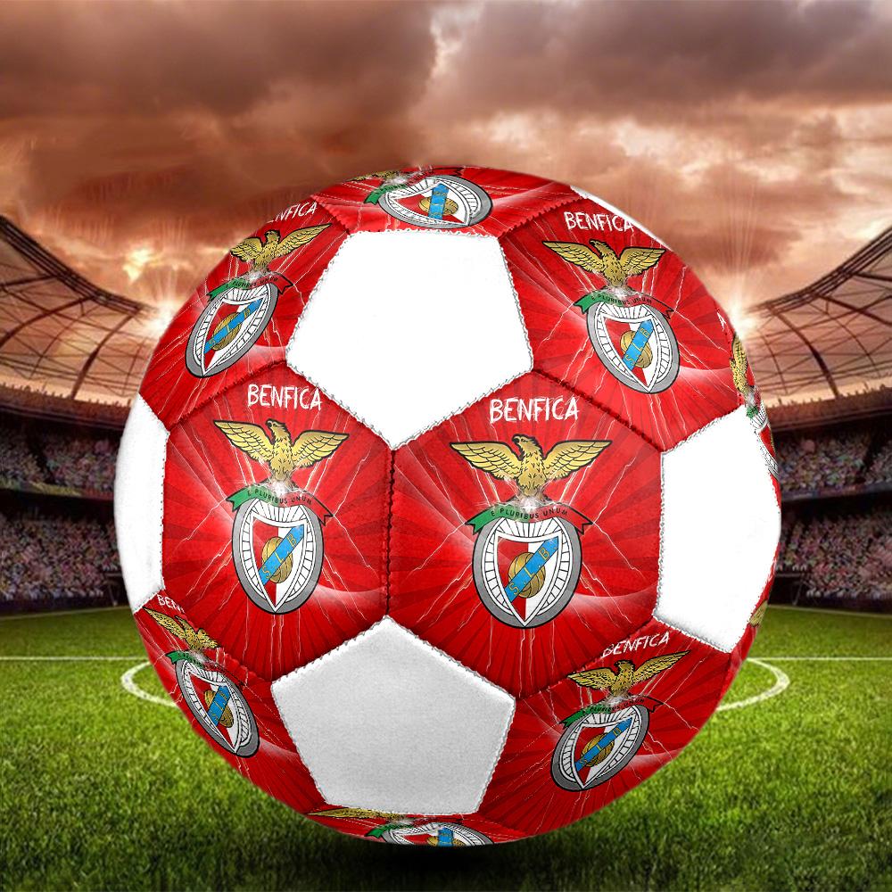 1 шт. Логотип SL Benfica размер 5 футбольный мяч ПрагаФутбольный мяч для зала Цветной Для всех возрастов Машинная строчка ПВХ Готов к соревнованиям Прочный Высокий отскок