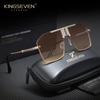 KINGSEVEN Мужские Солнцезащитные Очки для Вождения из Сплава UV400 Квадратная Большая Рама Стильные Классические Винтажные Очки для Улицы