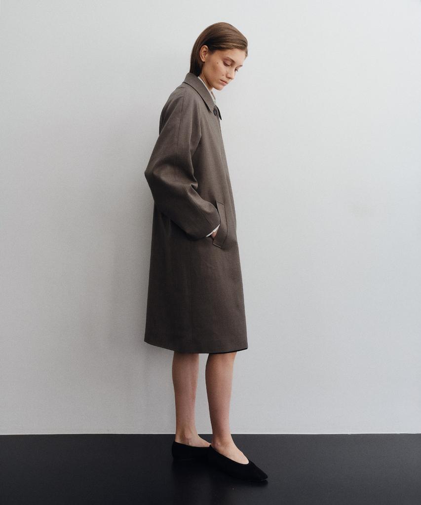 LOTE Wool Blend Mac Coat