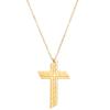 2026 Простое ожерелье с подвеской в виде креста Гидравлическая нержавеющая сталь Мужское и женское одинаковое ожерелье Позолоченное 18k Золото Ювелирные изделия Оптом
