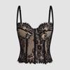 Slim fit Lace Camisole Transparent Suspender Vest Elastic Lace Corset  Travel