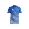 Team Icon 23 Geometric Print V-Neck Short Sleeve Soccer Jersey Men Tops Blue HR2632