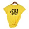 Oh Yes Fashion Short Sleeves Letter Harajuku Print Tops O Neck Women S Shirt Tee