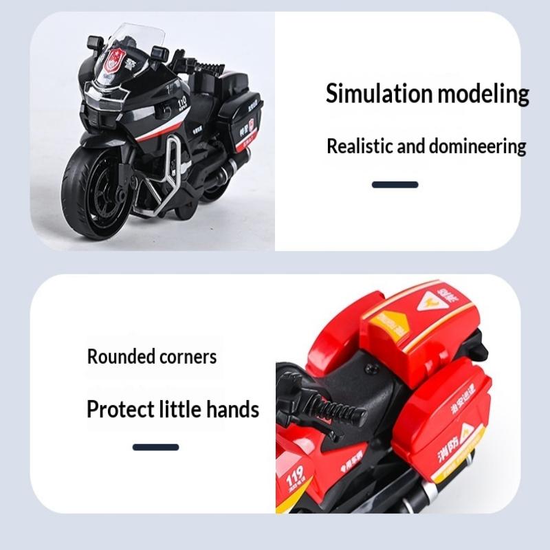 Simulation Fire Truck Ambulance Police Car Toy Models Openable Doors Non-toxic ABS for Kids Interactive Home Play