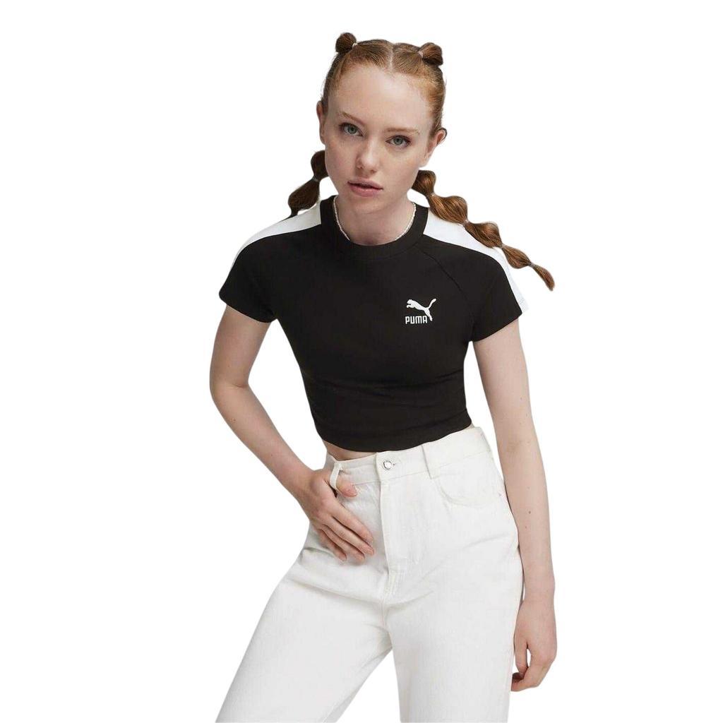 Puma Womens/Ladies Crew Neck Regular Crop T-Shirt