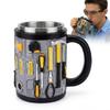 3D Toolbox Design Coffee Cup Stainless Steel Water Cup Funny Mechanic Mug  Gifts for Men