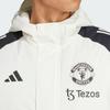Adidas Manchester United Sports Lifestyle Series Training Casual Windproof warm Hooded Cotton Jacket Unisex Jacket White JE3724