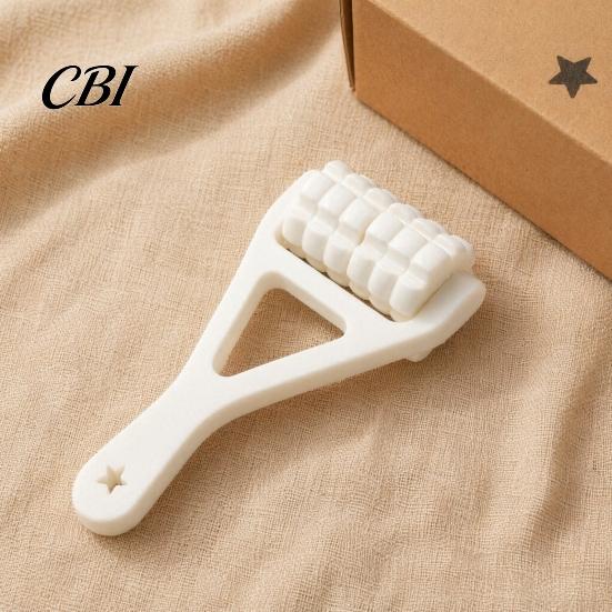 Handheld Decompression Tool 3D Printed Massage Roller, Muscle Relaxation with Textured Grip & Stress Relief Massager Pressure-Point Knobs, Portable