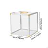 Прозрачный лотерейный ящик для комментариев, лотерея для сбора средств для бизнеса, голосование, 20x20x20 см, шесть сторон