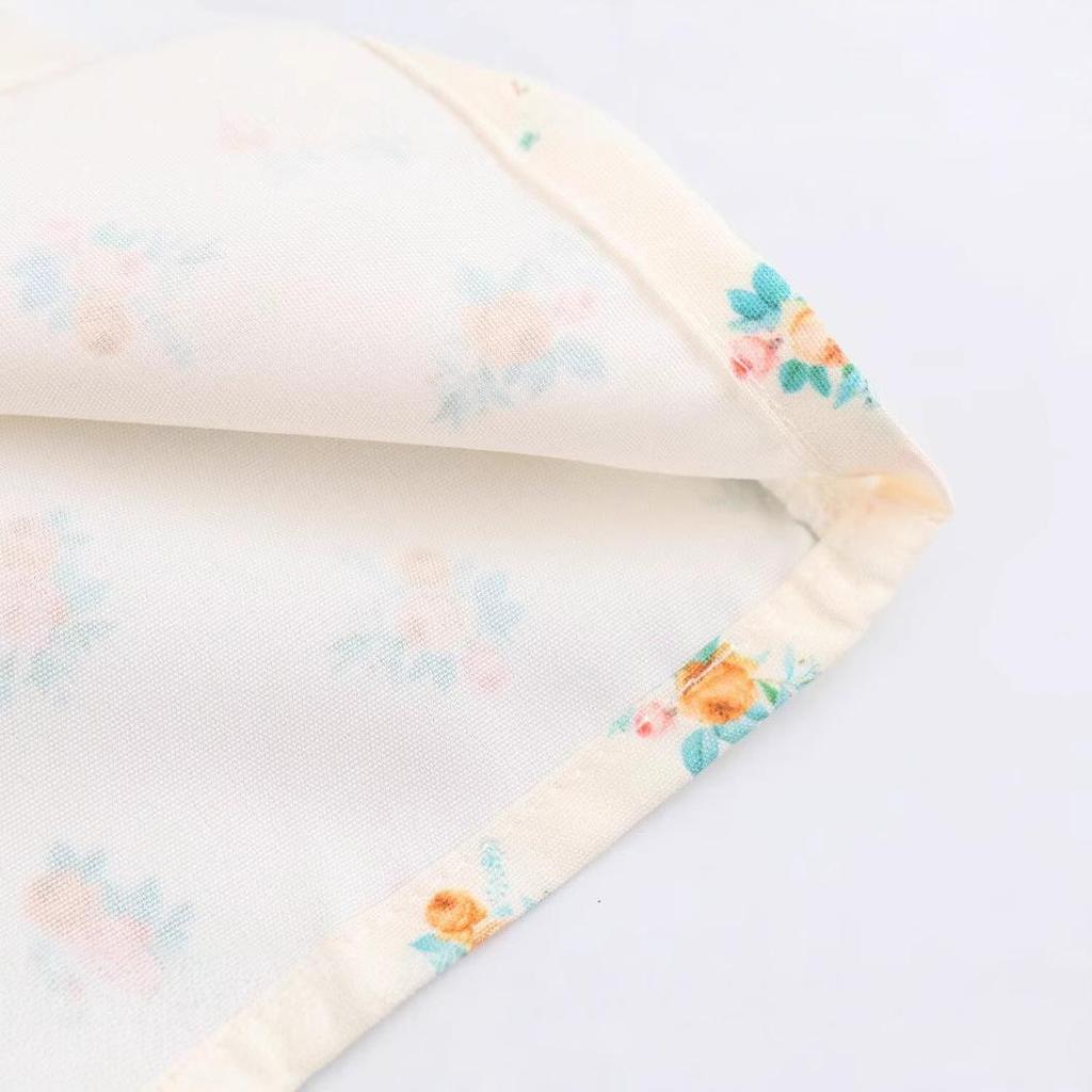 Spring 2025 Women's European & American Style Fashion Fresh Print Short Sleeve Dress