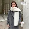 2024 Wool Warm Triangle Scarf with Needle-Lock Edge - High-Grade Solid Color for Women