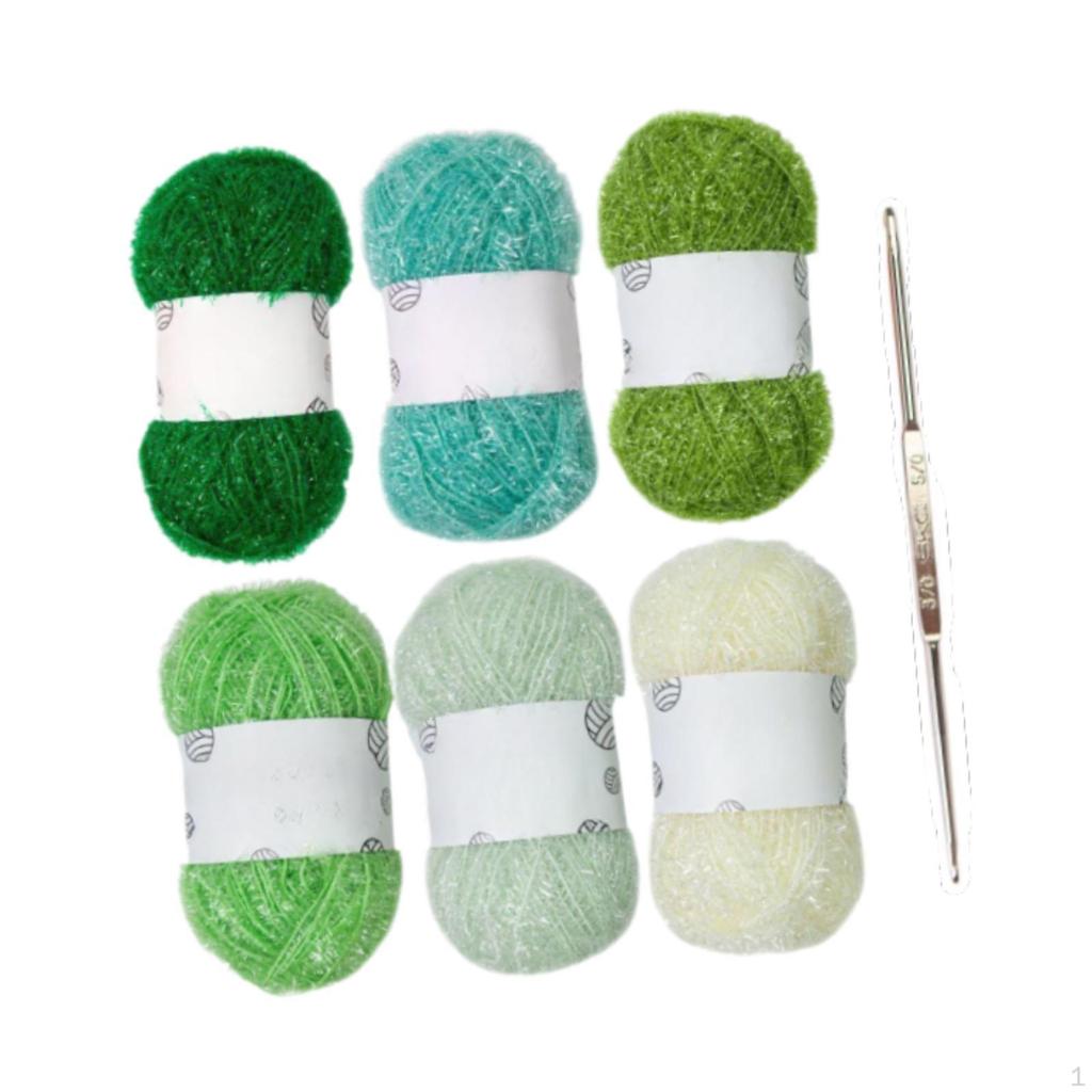 Scrubby Yarn Нитка для кухонного полотенца Удобная моющаяся, легкая в переноске, ручная вязка крючком для посуды