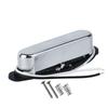 FLEOR Alnico 5 звукосниматели для бриджа и грифа Telecaster (Хром) - Совместимо с деталями звукоснимателей Fender Telecaster.