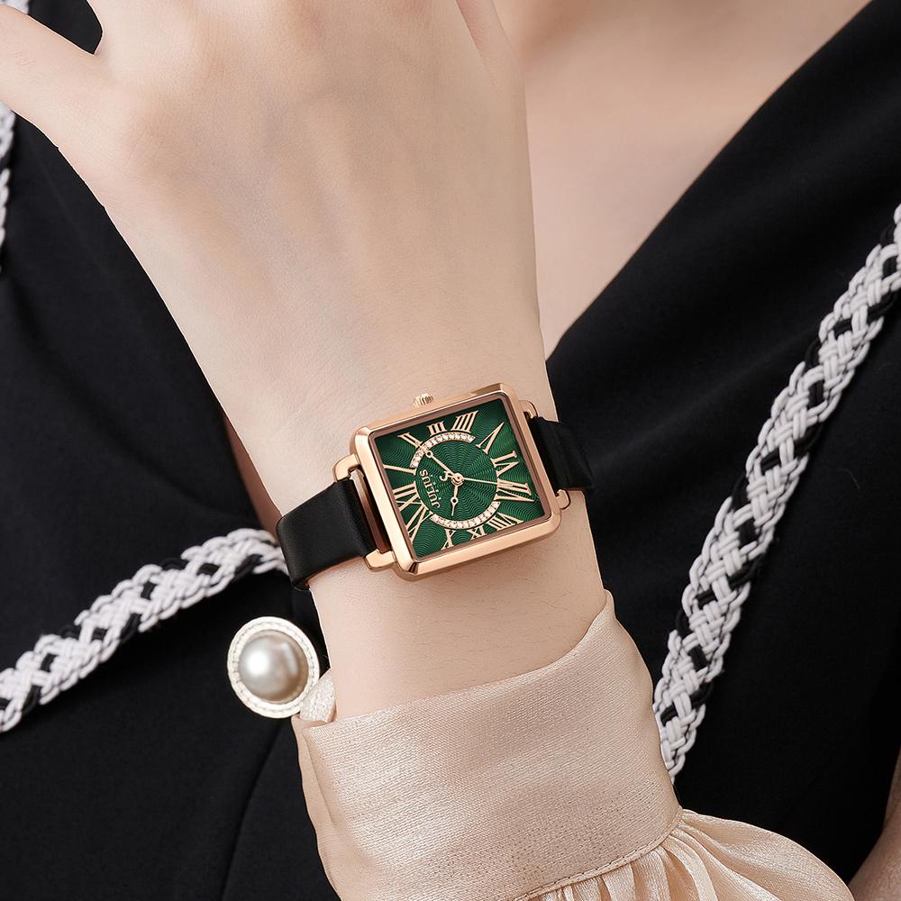 Jyullieoseu Ja-1340 Женские квадратные наручные часы