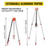 Green Rotary Laser Level Kit with Adjustable Tripod and 5M Staff, 500M Range, 360 Degree Rotary Scanning, Self-Leveling Laser Level System Kit, for