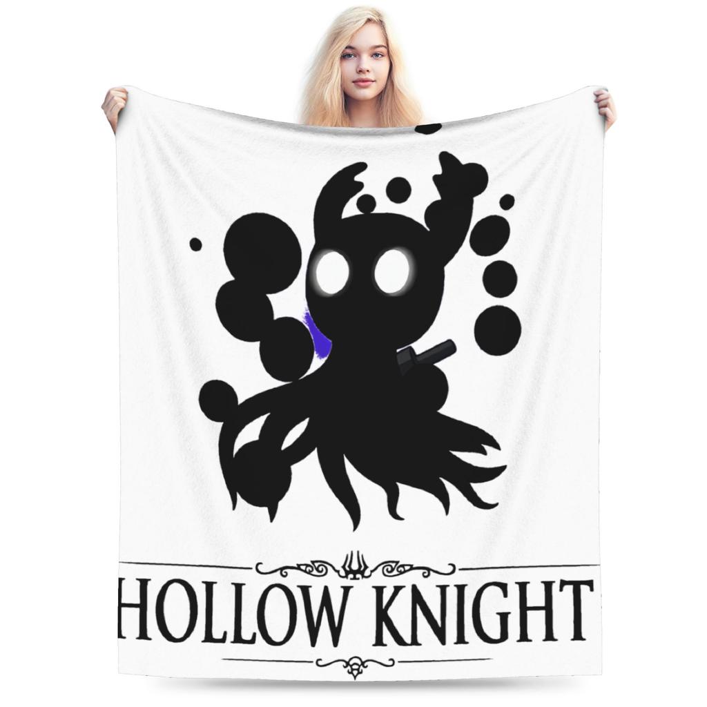 Уютное одеяло с принтом Hollow Knight, забавные игры, мерч, декоративное одеяло для дивана, плед, супермягкий флис для автомобиля