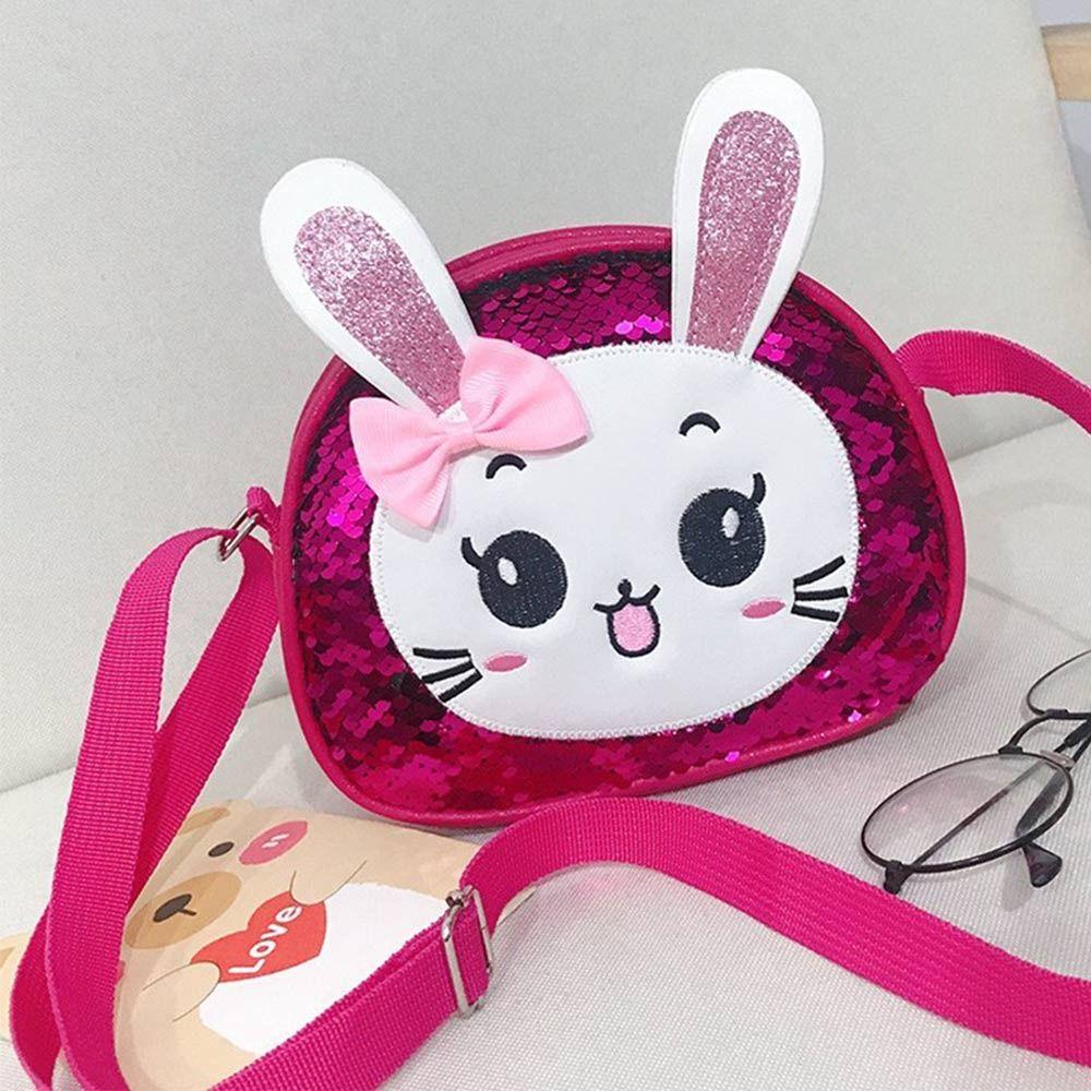 Милая искусственная кожа Маленькая принцесса с блестками Сумка для девочек Сумка через плечо Кошелек для монет