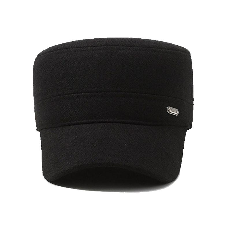 Autumn Winter Middle-aged Men's Flat Cap Outdoor Warm Cold Ear Protection Cap