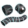 Polyester+Steel Wire Cat Tunnel Tube Breathable Blue Cat Maze Tunnel Foldable Training Interactive Rabbit Guinea Pig Tent