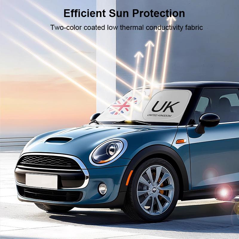 Складной солнцезащитный экран на лобовое стекло автомобиля для Mini Cooper S E SE F65 F66 J01 EV J05 Aceman U25 Countryman 2025 2025 Аксессуары
