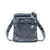 Multi-Pocket Denim Shoulder Bag Zipper Closure Messenger Bag Casual Canvas Crossbody Bag  Women