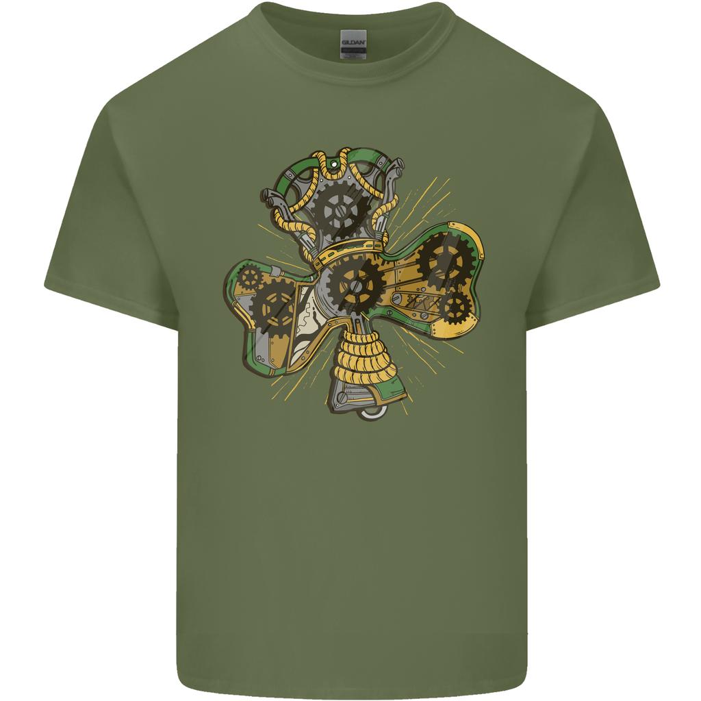 Steampunk Shamrock Unisexs Light Cotton TShirt