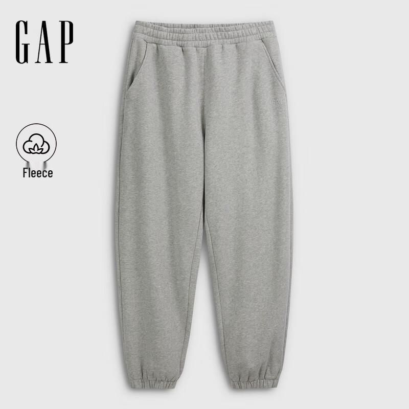 Мужские флисовые джоггеры Gap 2025 Осень с логотипом, свободного кроя