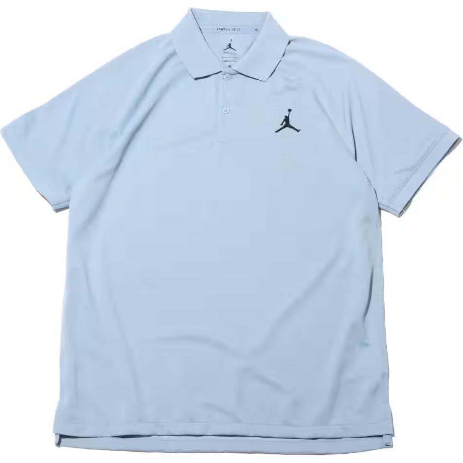 Jordan Dri-FIT вышитый логотип гольф повседневная рубашка поло с коротким рукавом мужские рубашки поло синий серый DZ0541436