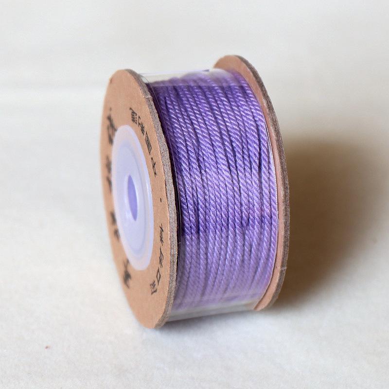 Hand-rubbed Multicolor Cotton Thread for DIY Prayer Beads Bracelet Stringing - Non-Elastic Woven Thread.