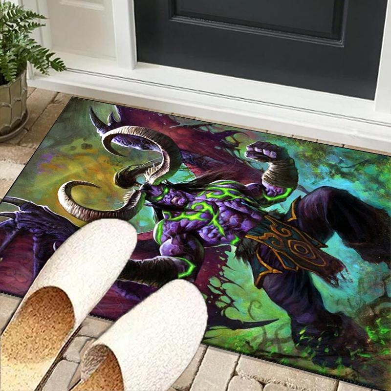 Warcraft game Office Rug Chair Mat, Game Carpet, Suitable for Front Door, Bedroom, Living Room, Desk, Holiday Gift