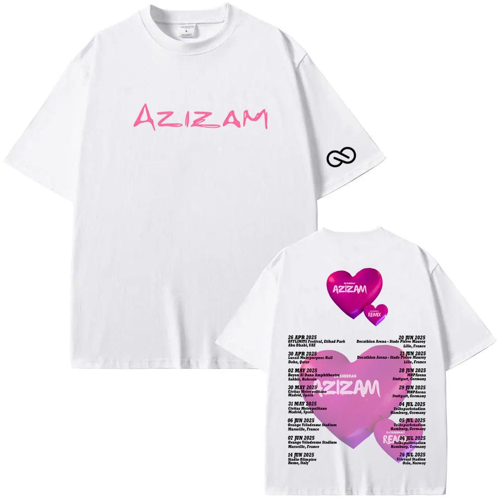 Ed Sheeran 2025new Футболки Метал Рок Группа Футболки Чистый Хлопок Мужские Женские Харадзюку Мода Топы с Круглым Вырезом 100% хлопок Летние футболки