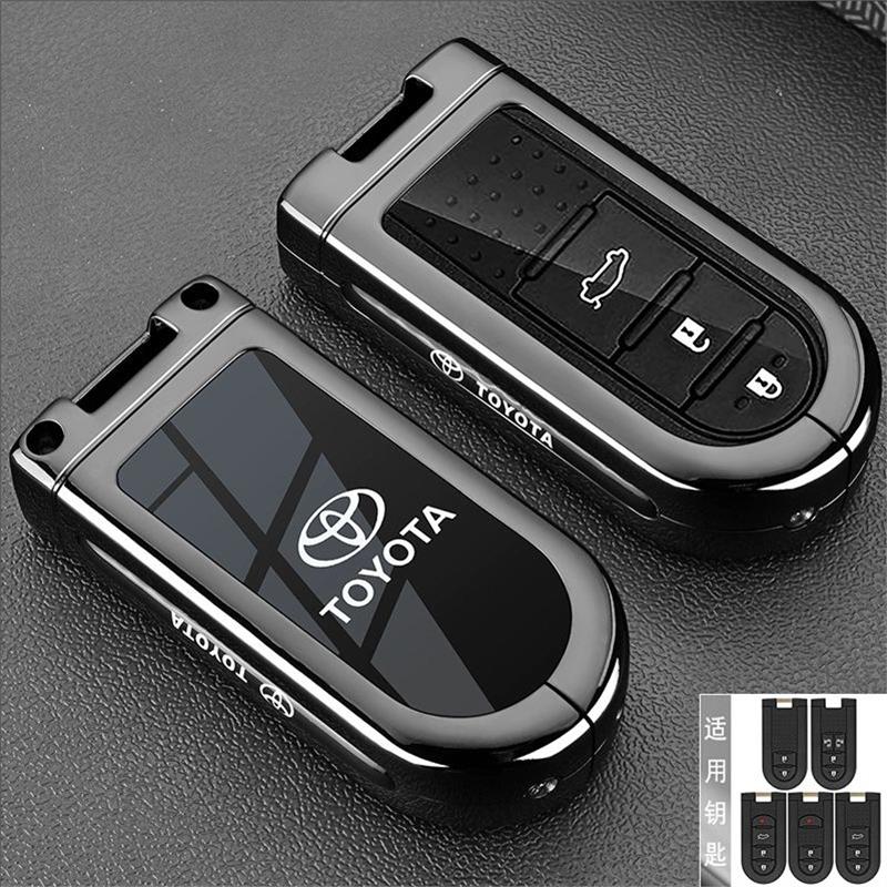 svagd6 Compatible with Toyota Alphard Key Cover for Noah, Sienna, Sienta, Superb, Voxy, Tundra, Sequoia, and Truck Car Bag Buckle Shell